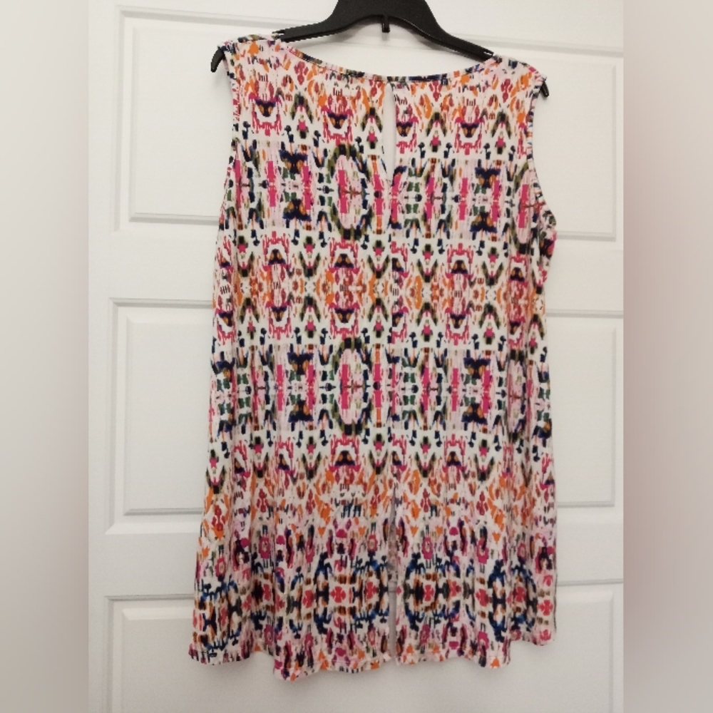 Rose and Olive colorful blouse plus size 1X